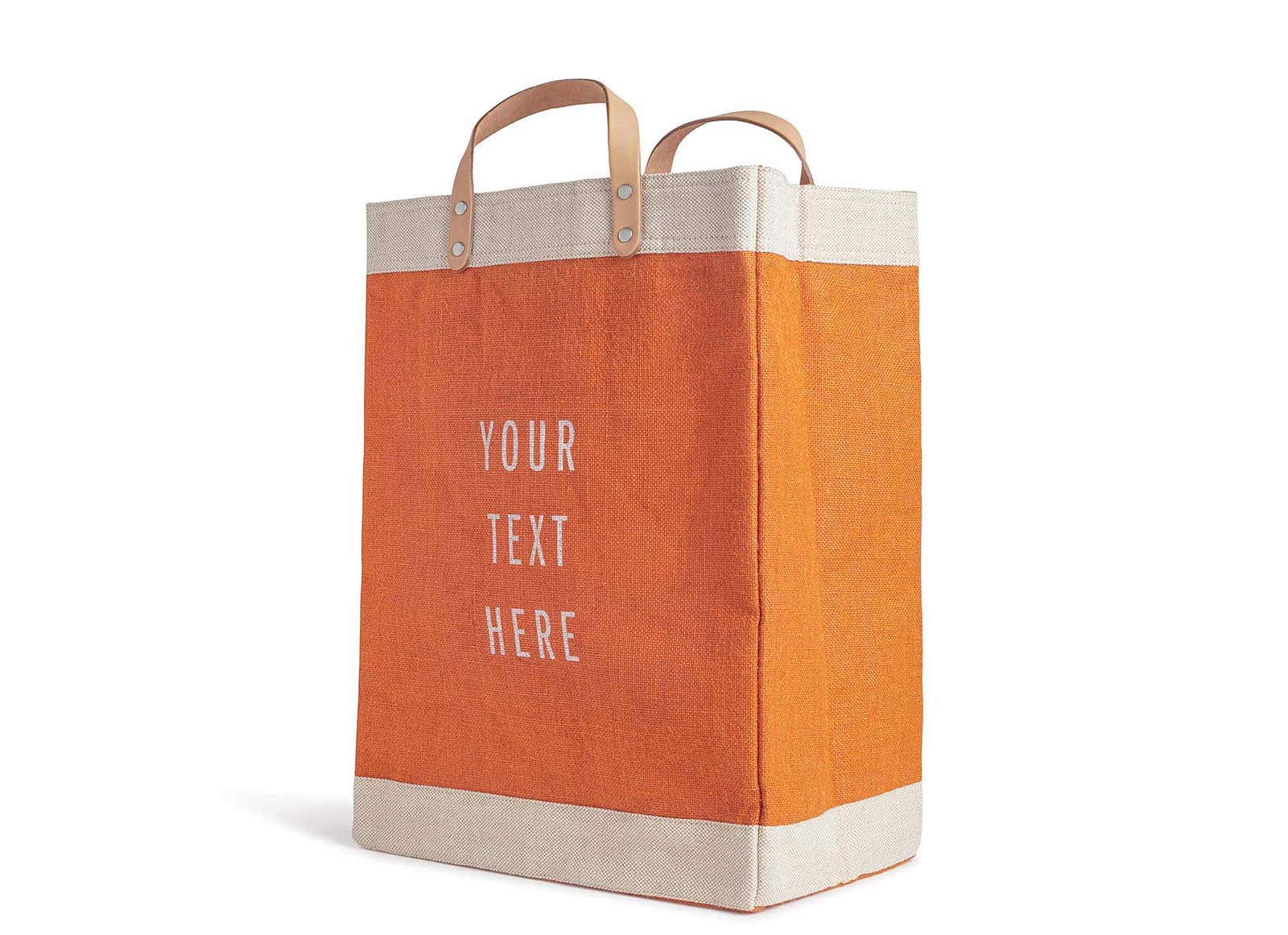 Customized Market Bag in Citrus - Wholesale