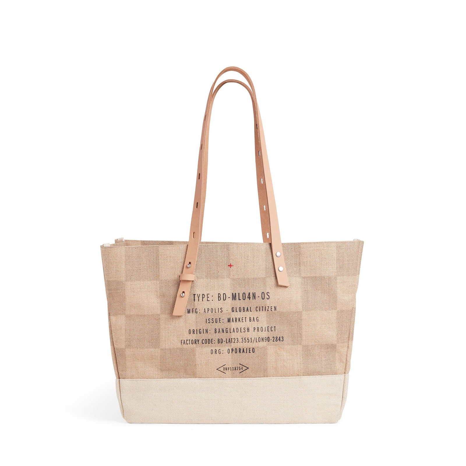 Shoulder Market Bag in Checker