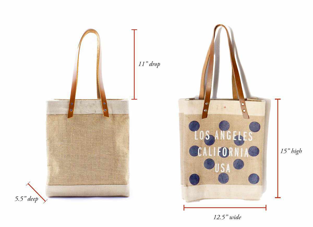 Customize Your Polka-Dot Tote in Navy