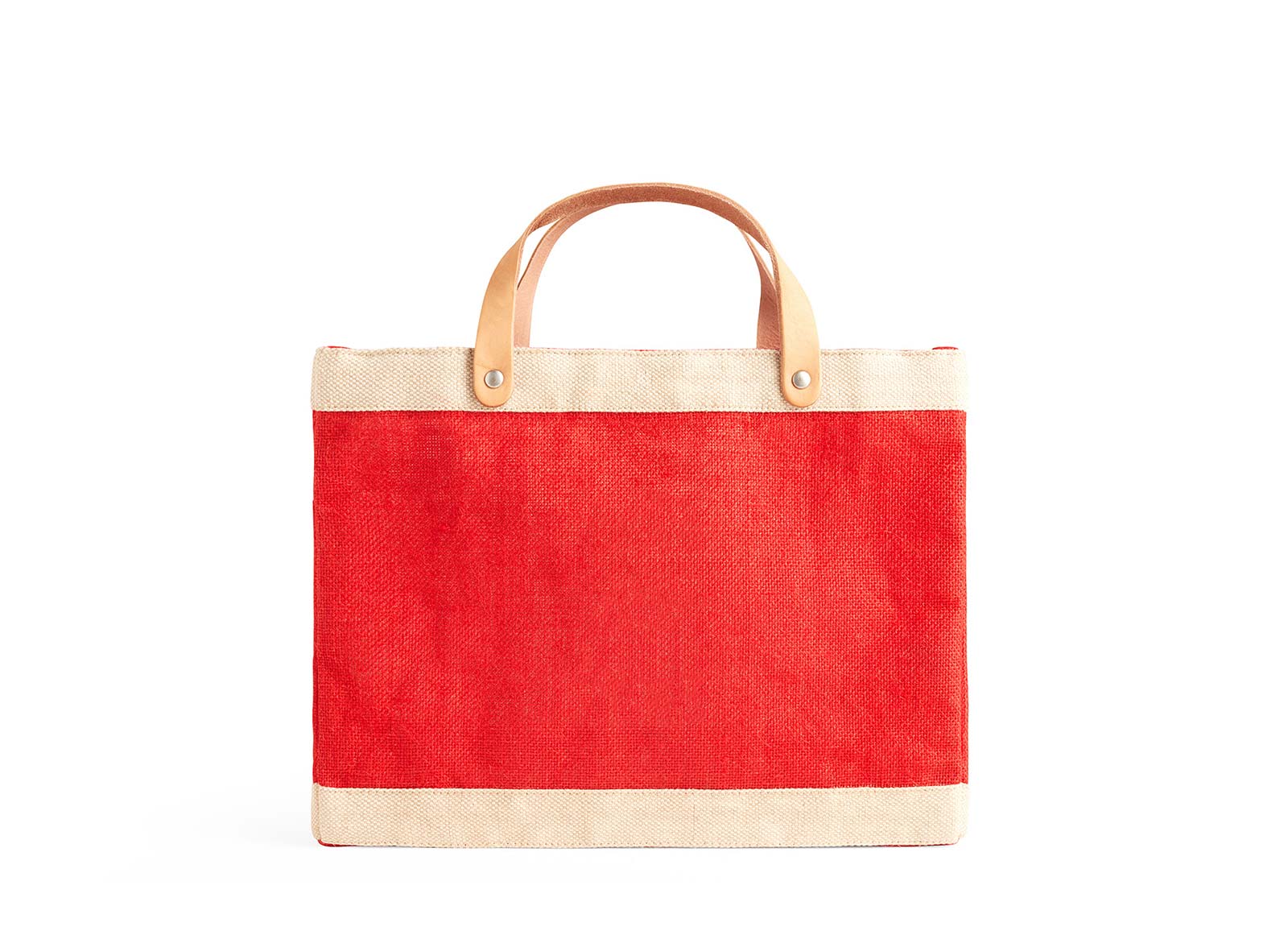 Customized Petite Market Bag in Red - Wholesale