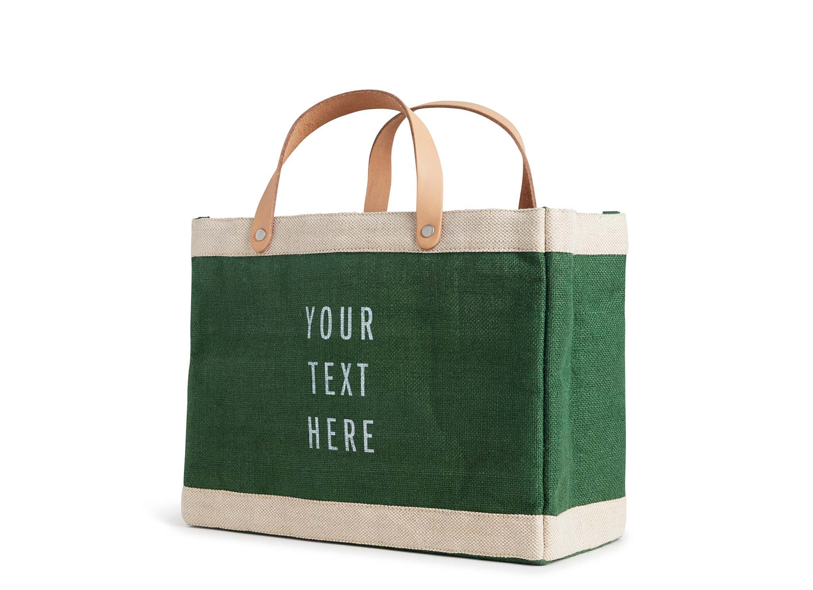 Customized Petite Market Bag in Field Green - Wholesale