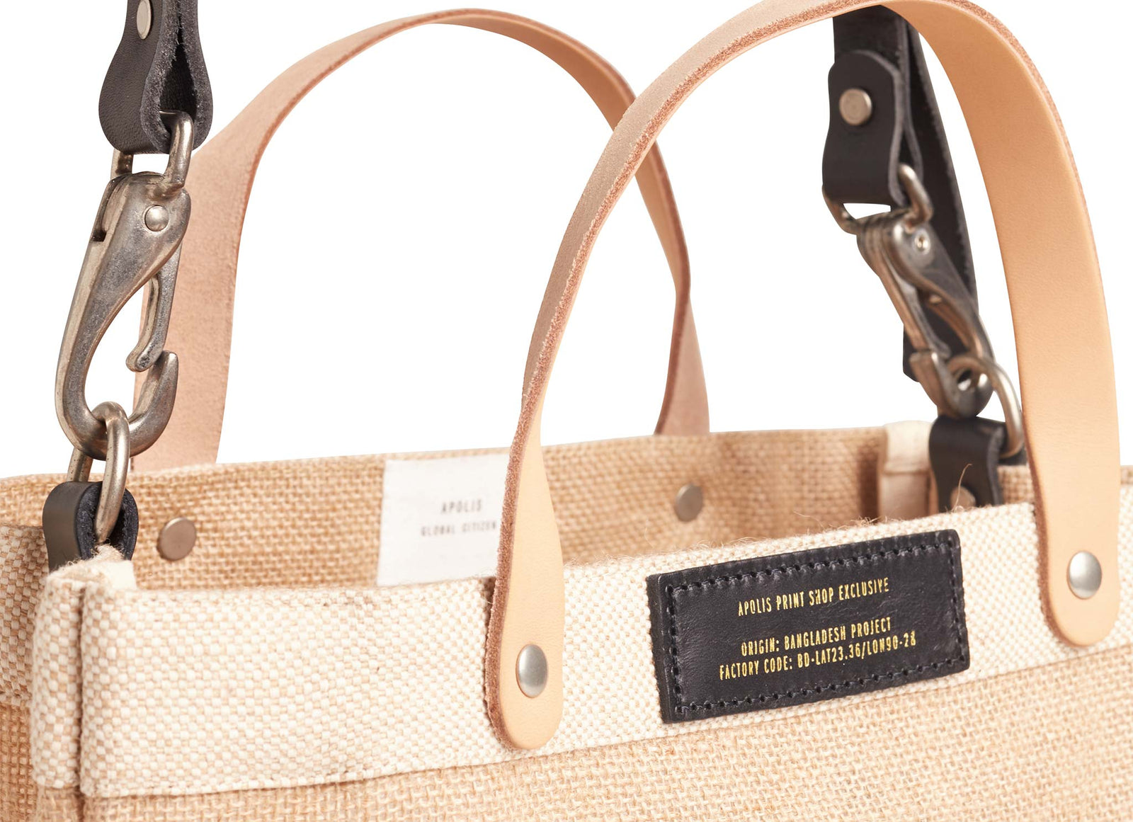 Customizable Gold Foil Detachable Handle Petite Market Bag | Artist Collaboration