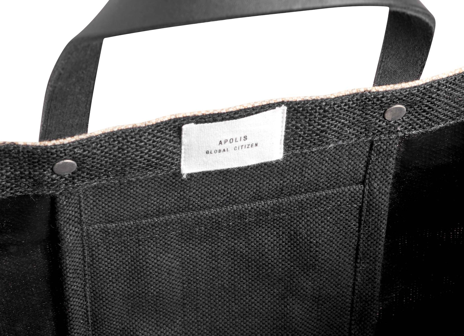 Petite Market Bag in Black with Black Strap - Wholesale