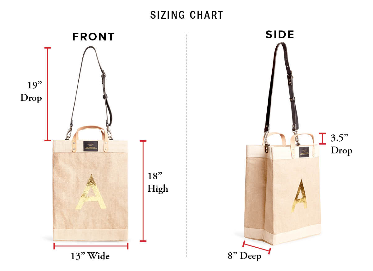 Customizable Gold Foil Detachable Market Bag | Artist Collaboration