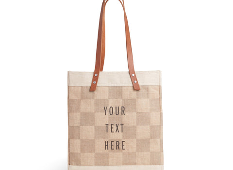 Market Tote in Checker, Select One