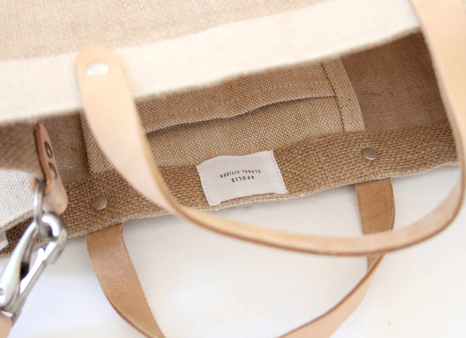 Petite Market Bag in Natural with Strap - Wholesale