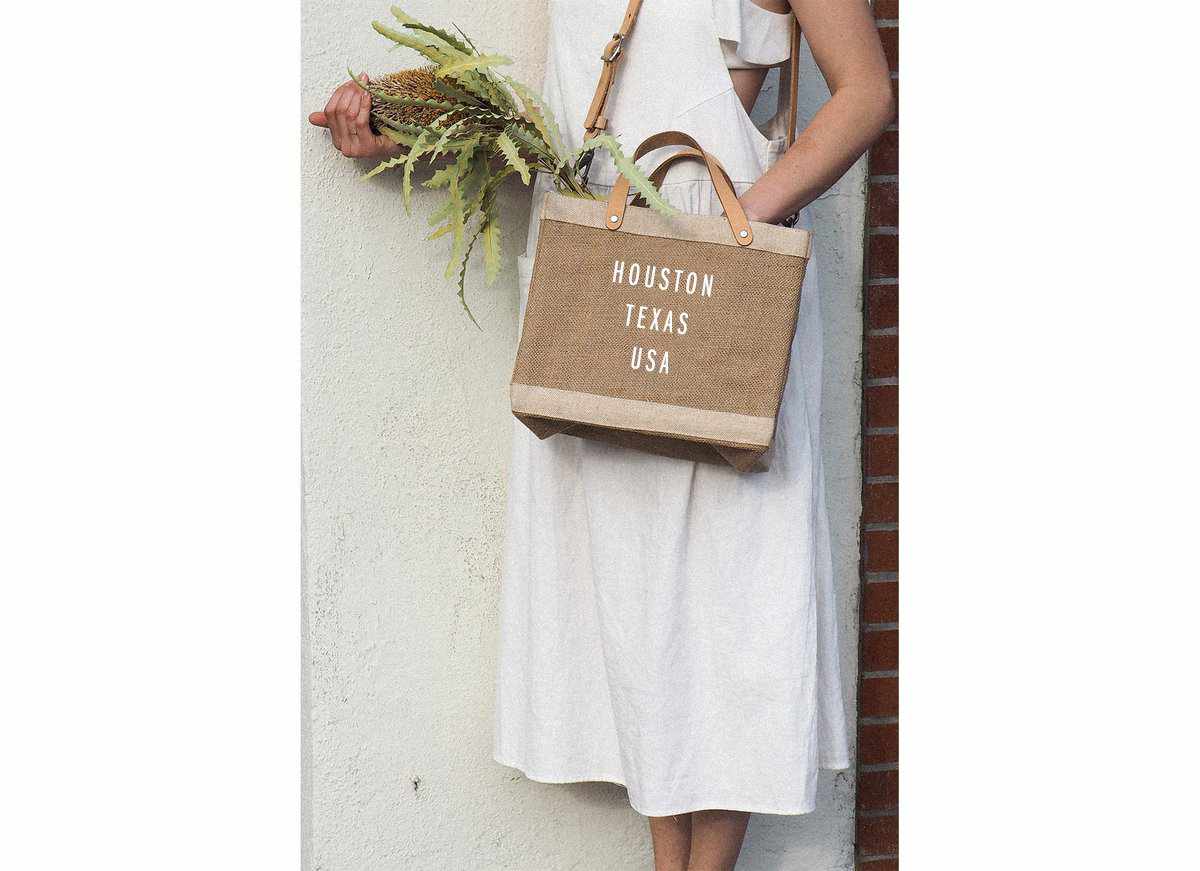 Petite Market Bag in Natural with Strap - Wholesale