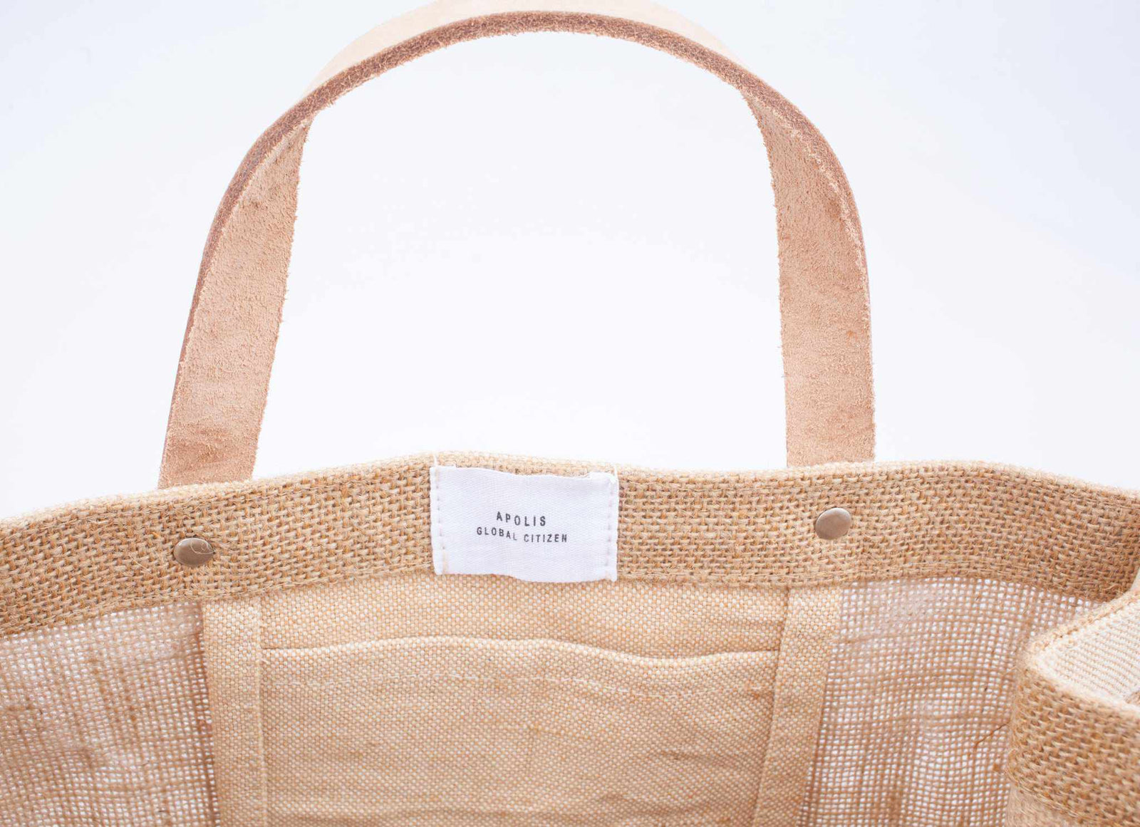 Customized Petite Market Bag in Natural - Wholesale